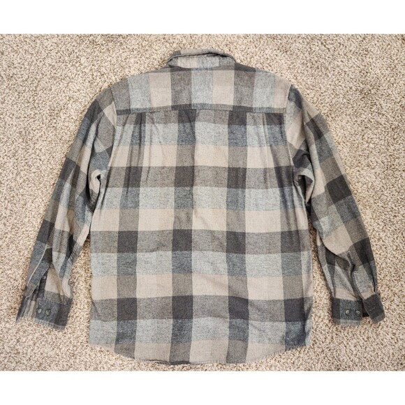 WEATHERPROOF VINTAGE 1948 Brown Plaid Flannel Shirt Mens Large - Picture 3 of 8